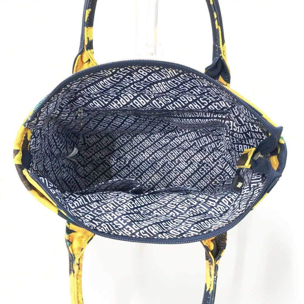 PEARLY GATES パーリーゲイツ カートバッグ ヒマワリ 総柄 ネイビー系