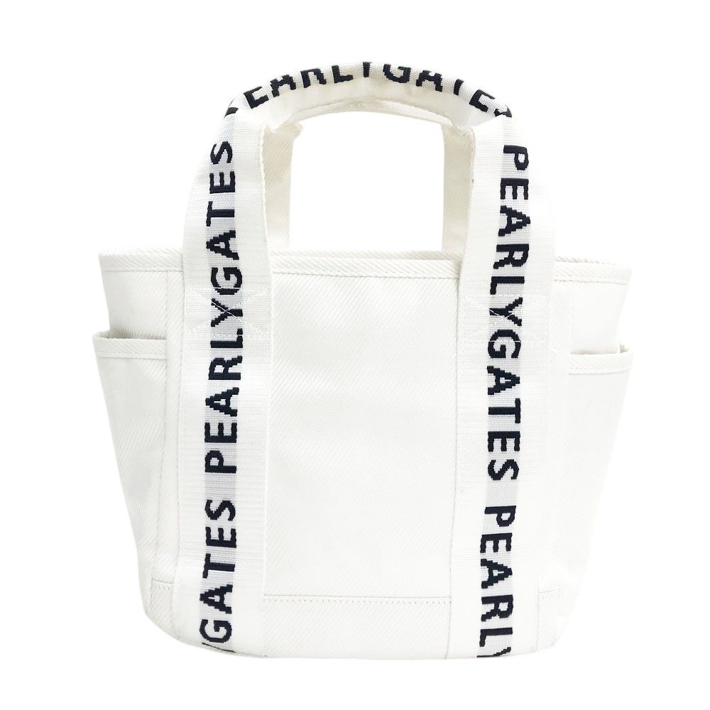 PEARLY GATES パーリーゲイツ ロゴ入りカートバッグ ホワイト系