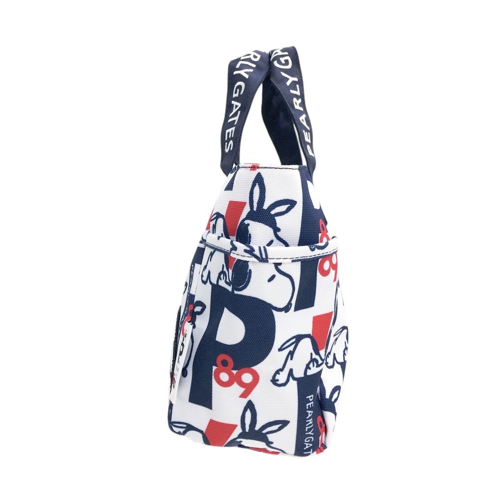 パーリーゲイツ　カートバッグ　SNOOPYスヌーピー　総柄 PEARLY GATES パーリーゲイツ × PEANUTS カートバッグ スヌーピー 総柄