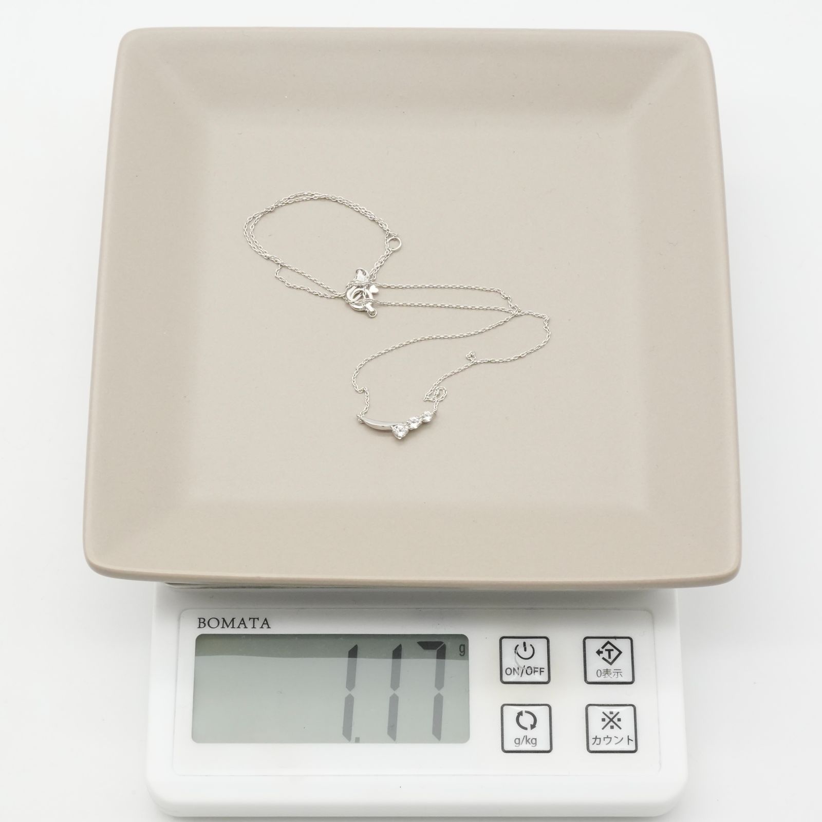 スタージュエリー K10 ホワイトトパーズ ネックレス/25-1957S - メルカリ