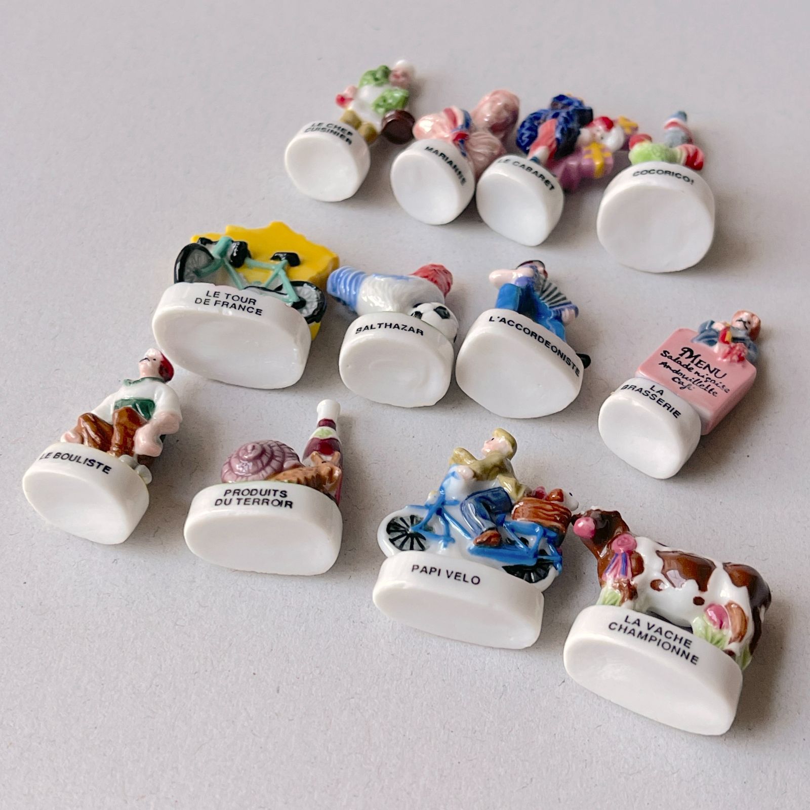 フェーヴ フランスの世界 12個 フランス フェーブ ミニチュア陶器