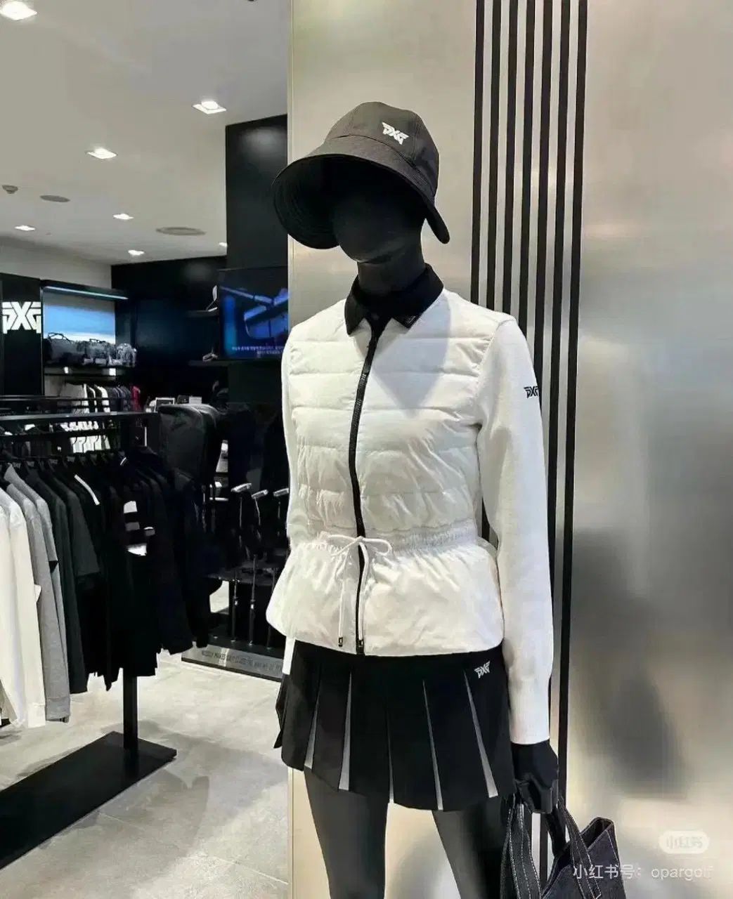 PXG ゴルフ ウェア レディース ダウンジャケット &スカート 2点セット PXG 秋冬ゴルフウェア レディースダウン ジャケット スカート上下2点