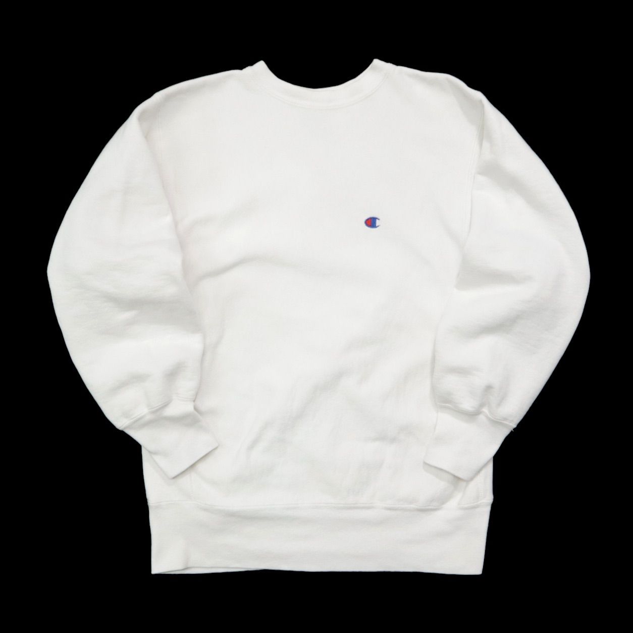 p*o様 80sデッドストックchampion リバースウィーブスウェット　白 80s CHAMPION チャンピオン リバースウィーブ スウェット USA製 L