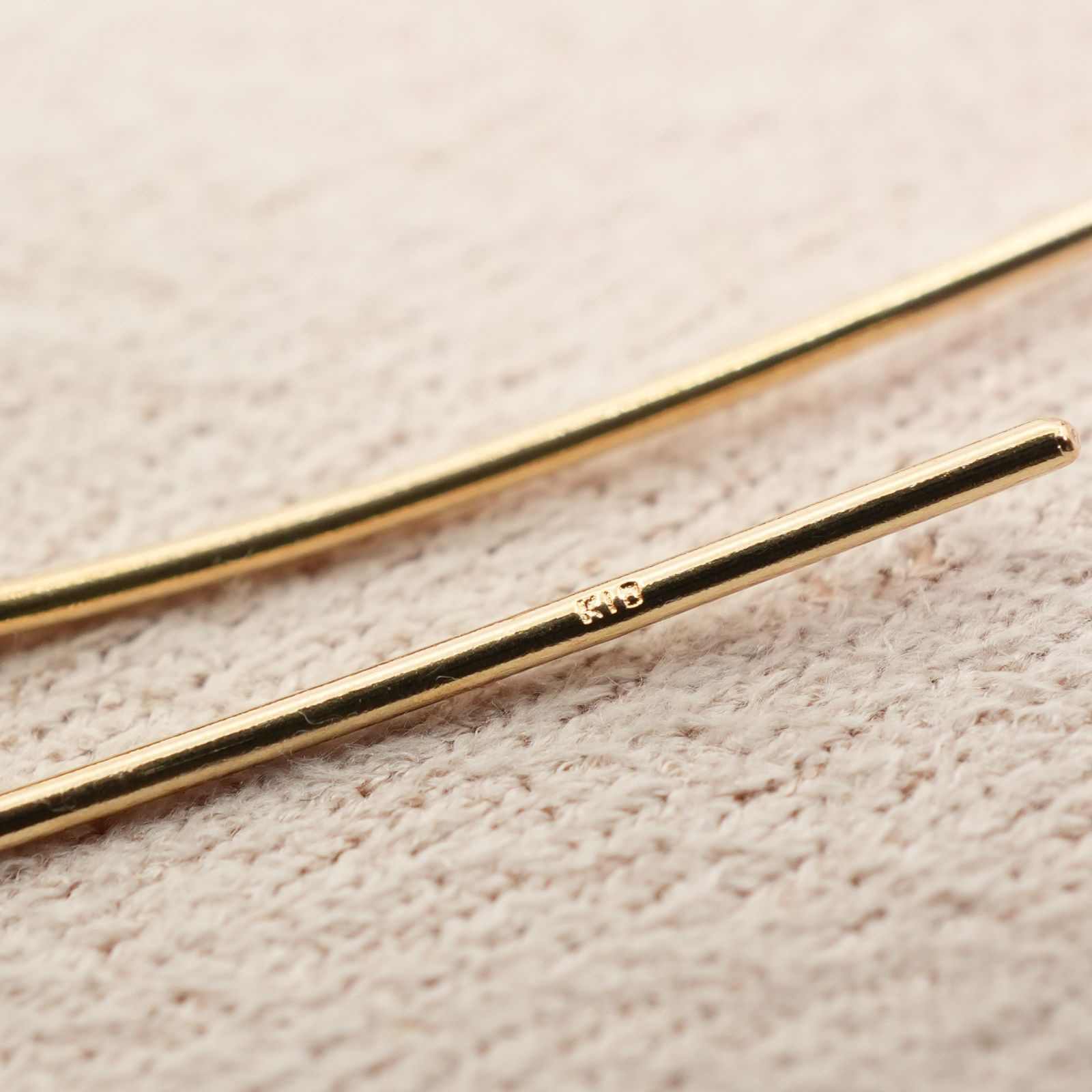 美品 アガット ドロップ K10 アメリカン ピアス/25-463S - メルカリ