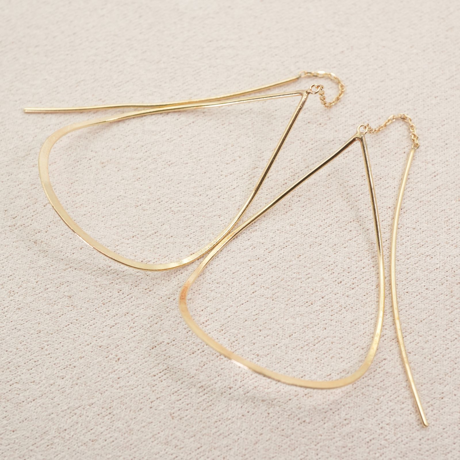 値下げアガット　ダイヤアメリカンピアス 美品 アガット ドロップ K10 アメリカン ピアス/25-463S - メルカリ