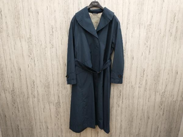 MaxMara The Cube トレンチコート ネイビー MAX MARA the cube マックスマーラ トレンチコート ネイビー サイズ40