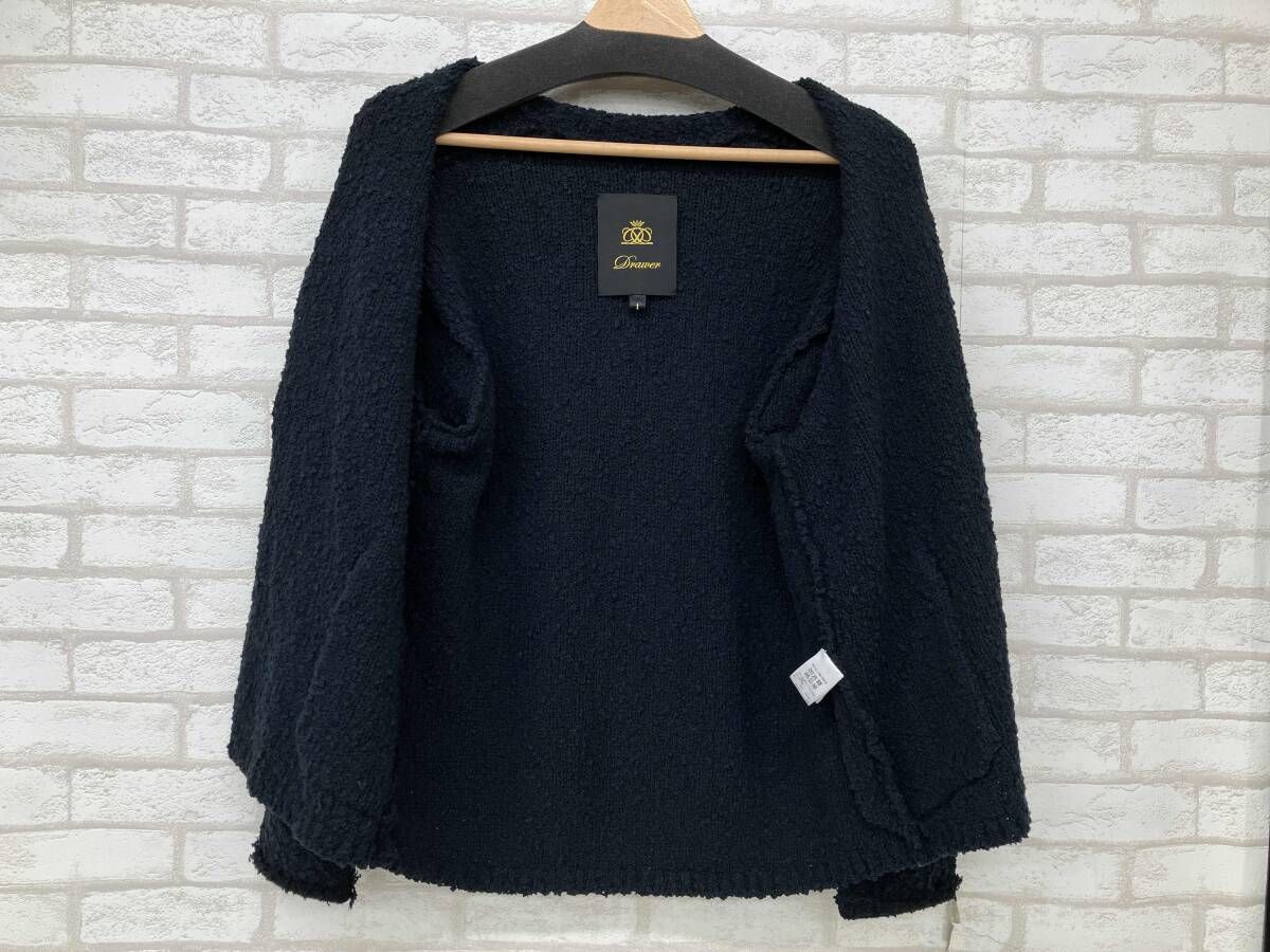Drawerドゥロワー ニットジャケット　ブラック アラフィフ主婦が今着たいニットジャケット | アラフィフ主婦の本当に