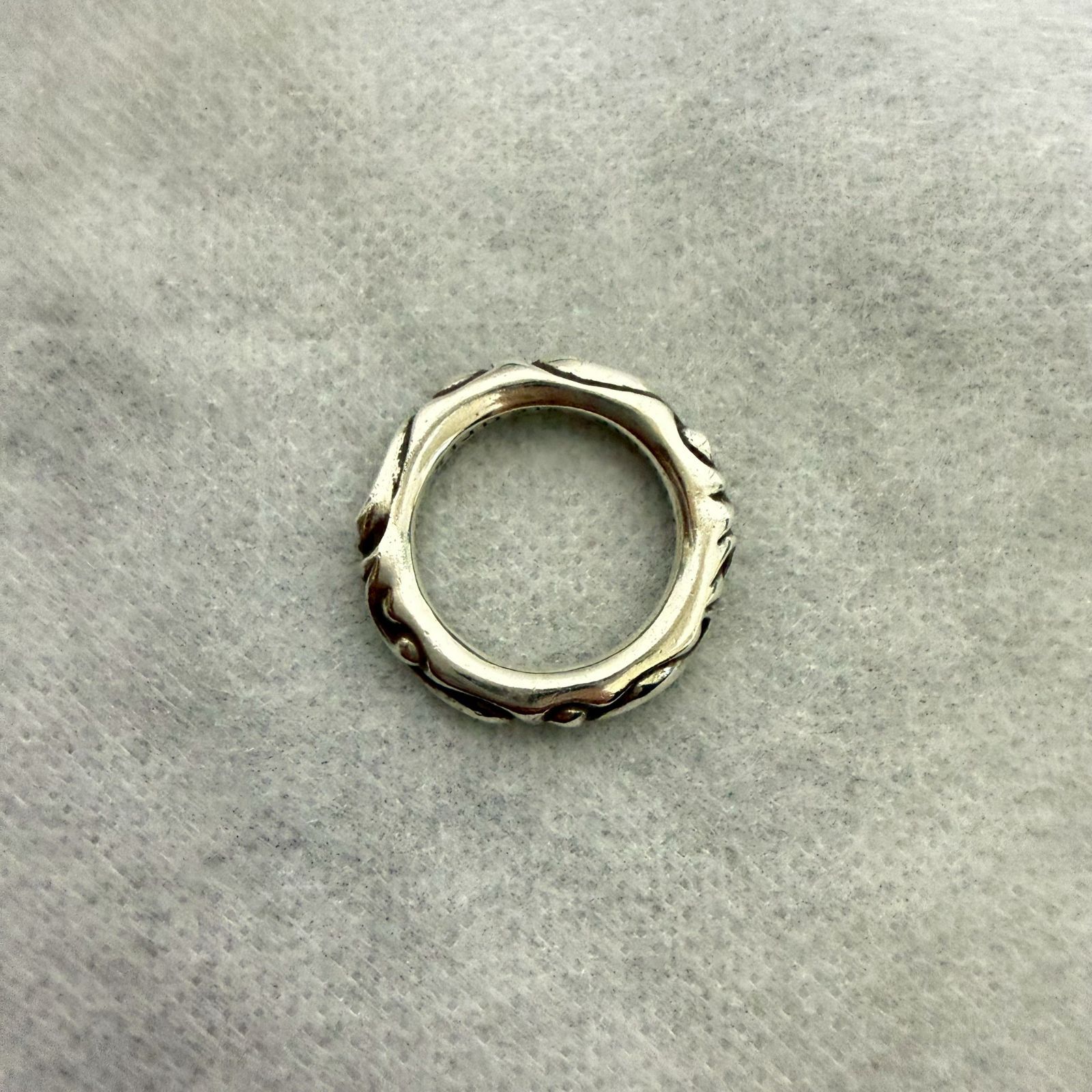 クロムハーツ スクロールバンドリング 15号 CHROME HEARTS スクロールバンド リング シルバーリング 指輪 シルバー