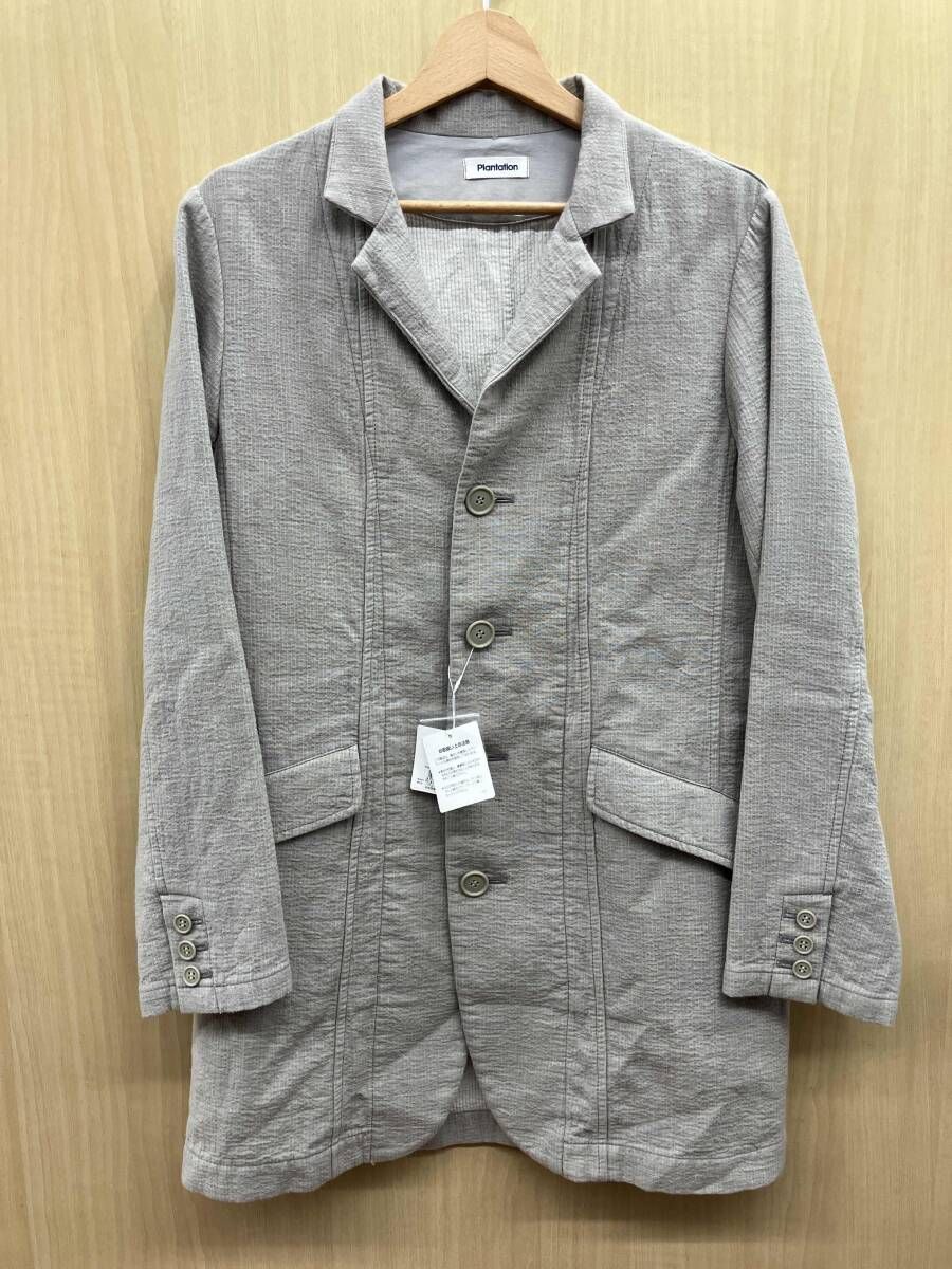 レディース PLANTATION プランテーション ロングジャケット ベージュ M 