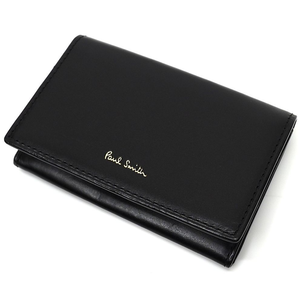 未使用品 Paul Smith レザーカードケース 名刺入れ ブラック ポール