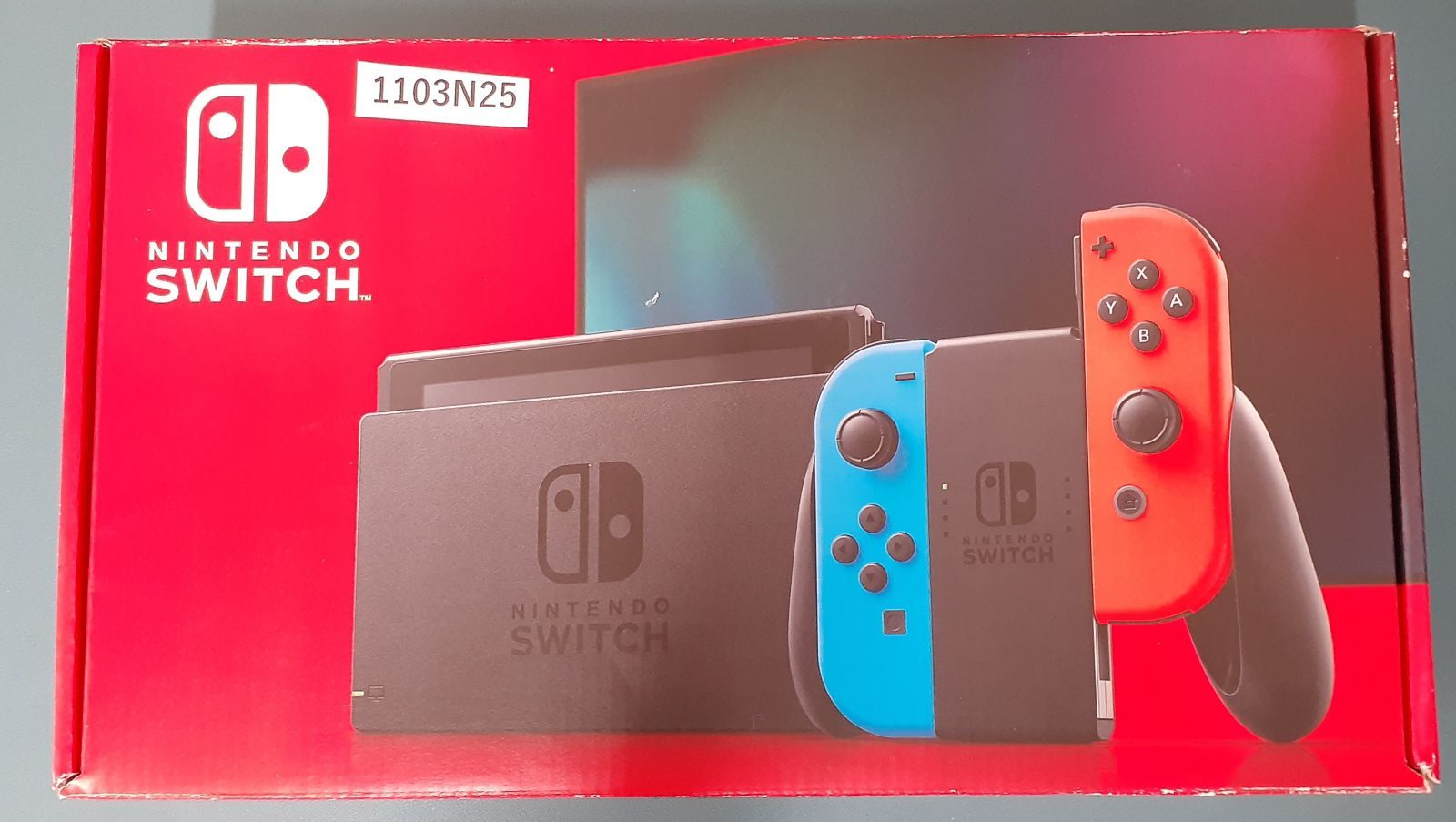1103N25】Nintendo Switch 本体 ネオンブルー・ネオンレッド＋2本