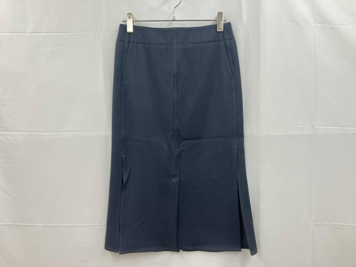 美品 LEMAIRE イタリア製 スリットスカート 36 ダークグレー LEMAIRE ルメール タイトスカート 前後スリット入り イタリア製 サイズ