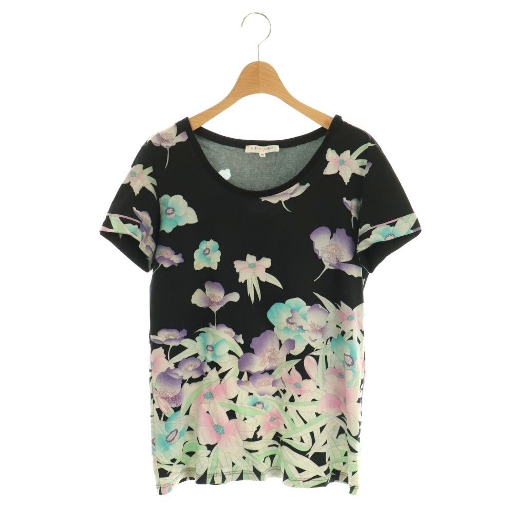 レオナールスポーツ LEONARD SPORT カットソー Tシャツ 半袖 花柄