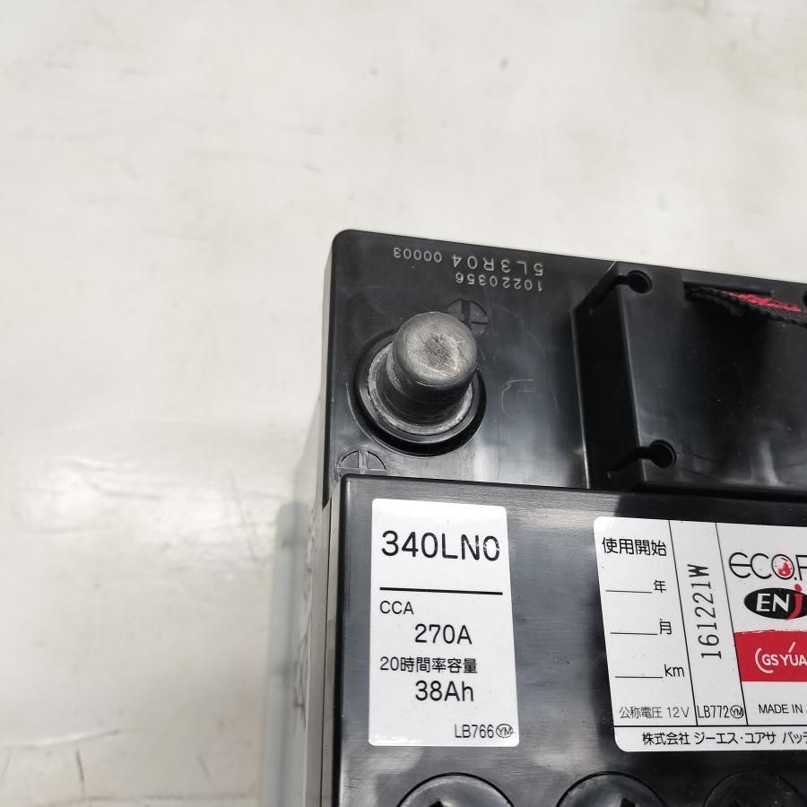 ◇配送先指定あり◇ GS ユアサ 340LN0 カーバッテリー CCA 270A 38Ah 1