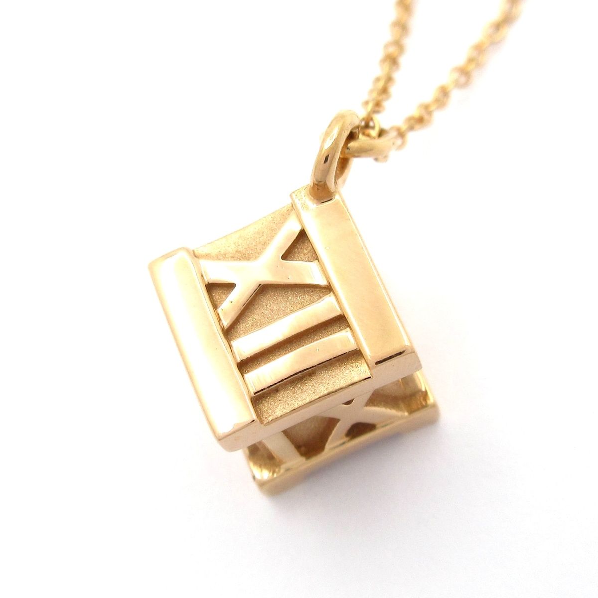 TIFFANY&Co.(ティファニー) ネックレス美品 アトラスキューブ K18PG