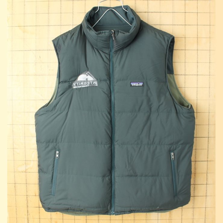 USA patagonia パタゴニア リバーシブルダウンベスト メンズL相当
