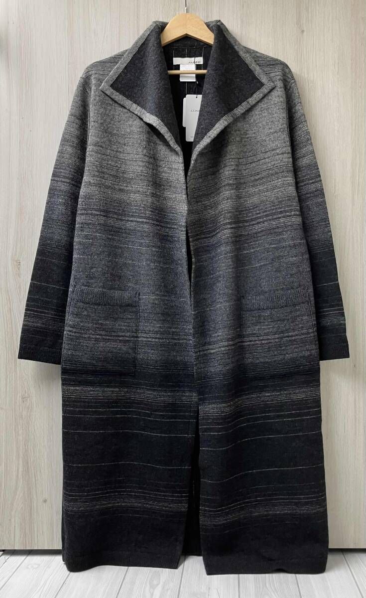 iines イイネス 佐藤繊維 リバーシブル ウール グラデーション コート