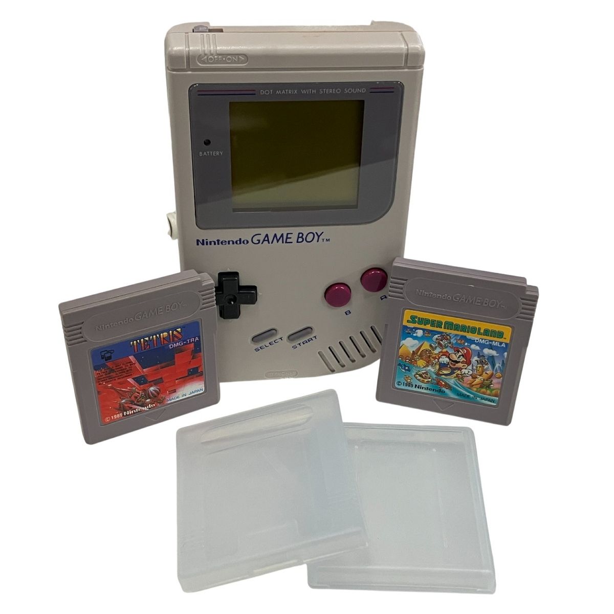 Nintendo GAMEBOY 本体 DMG-01 任天堂 ゲームボーイ カセット2点セット