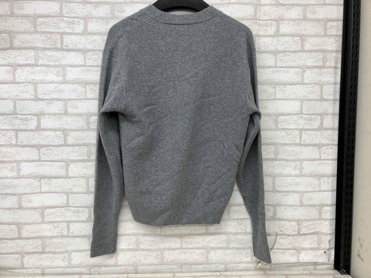 HYKE 242-11370 CARDIGANV ハイク レディース グレー カーディガン Ｖネック ニット セーター