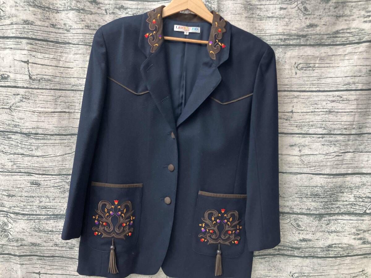 LEONARD SPORT レオナール Made in Japan テーラードジャケット