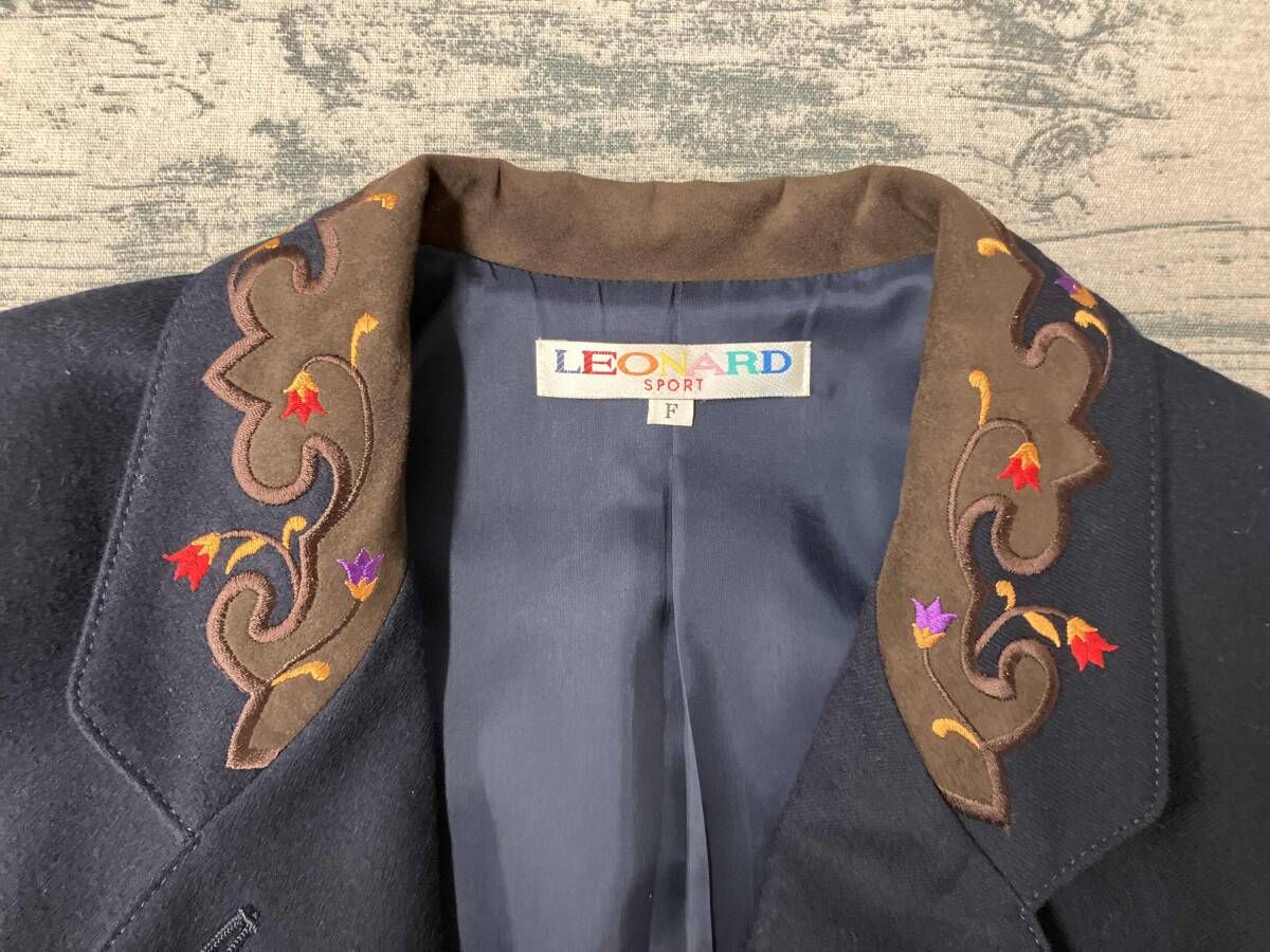LEONARD SPORT レオナール Made in Japan テーラードジャケット