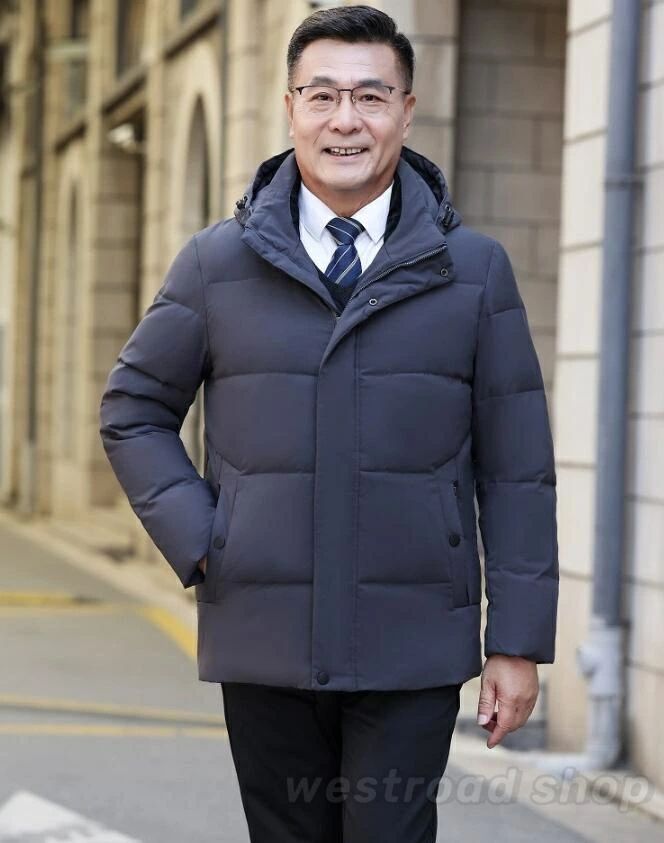 ダウンジャケット ダウンコート メンズ アウター 中綿ブルゾン ショートコート 大きいサイズ 暖かい 冬服 厚手 防寒 防風 極暖 フード付き 