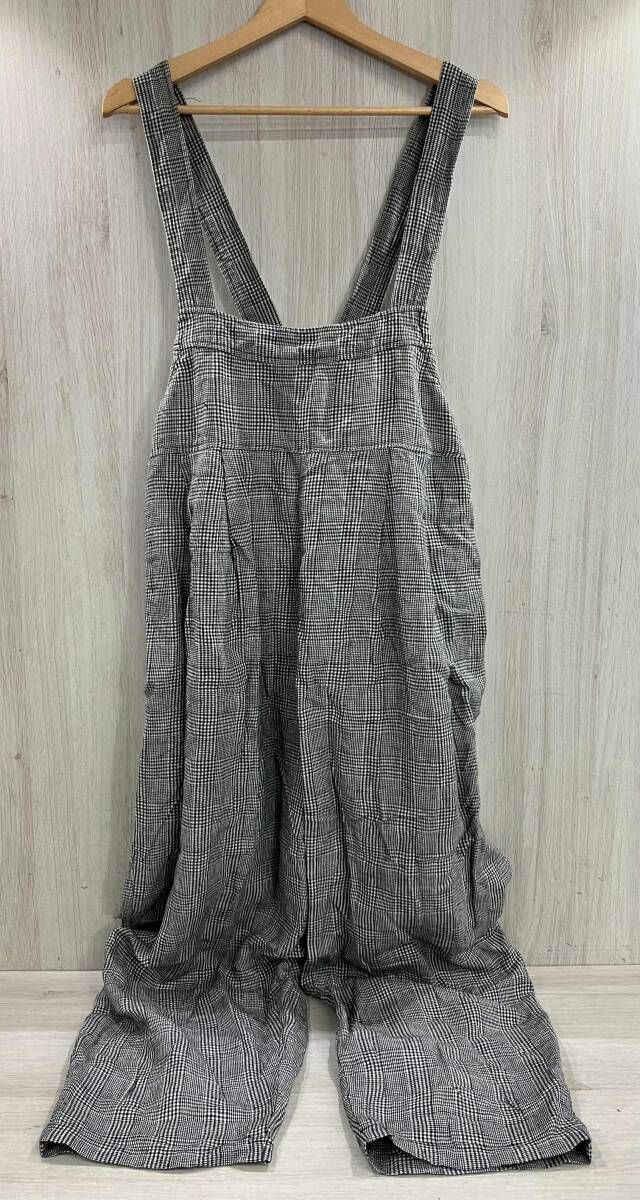 夏 通年 nest robe ネスト ローブ グランチェックサロペット