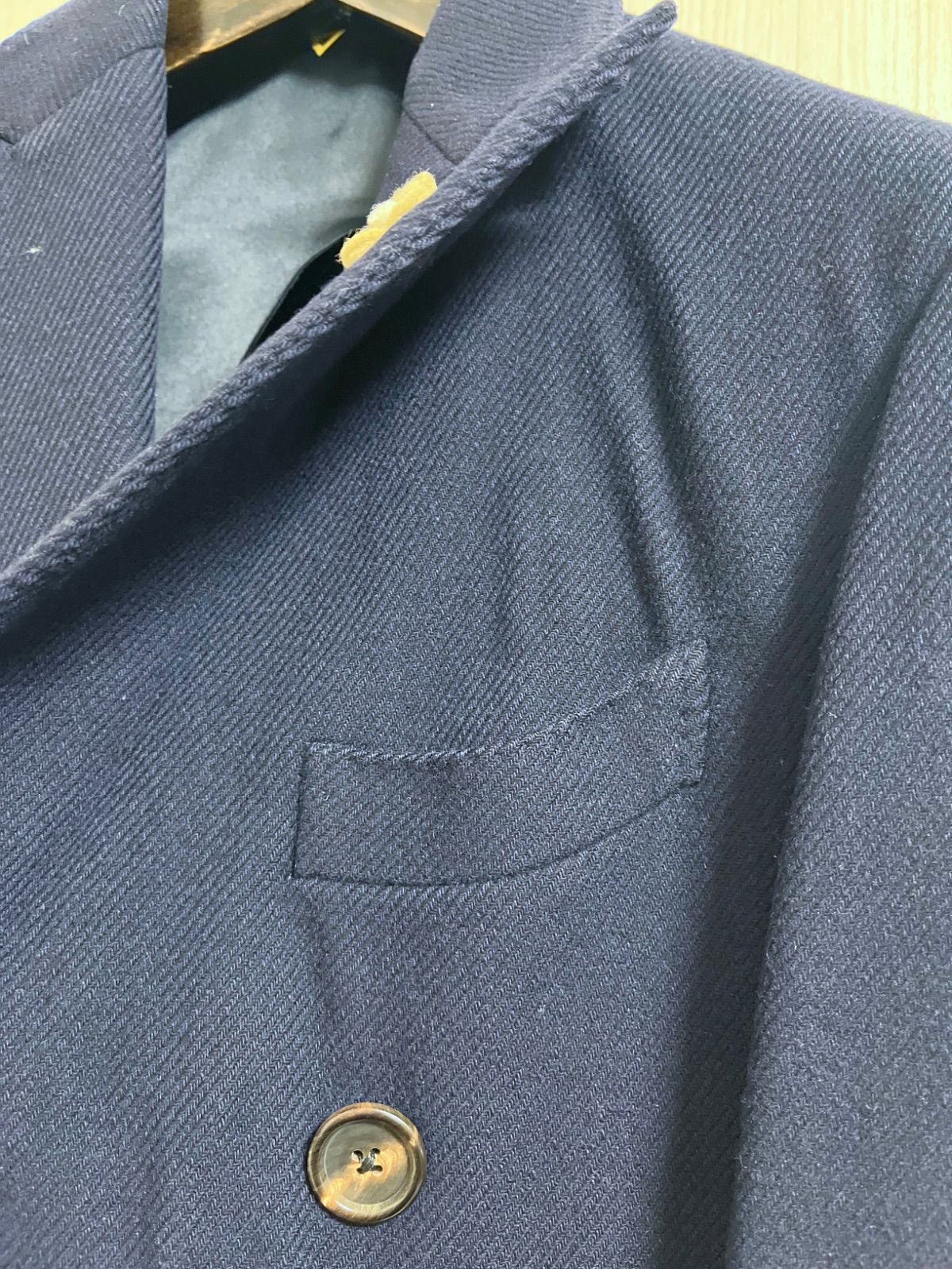 極上美品 LARDINI ラルディーニ 高級 ダブル チェスターコート ダブル