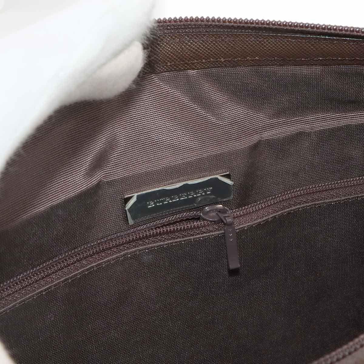 新品同様 バーバリー BURBERRY ノバチェック ハンド バッグ キャンバス  