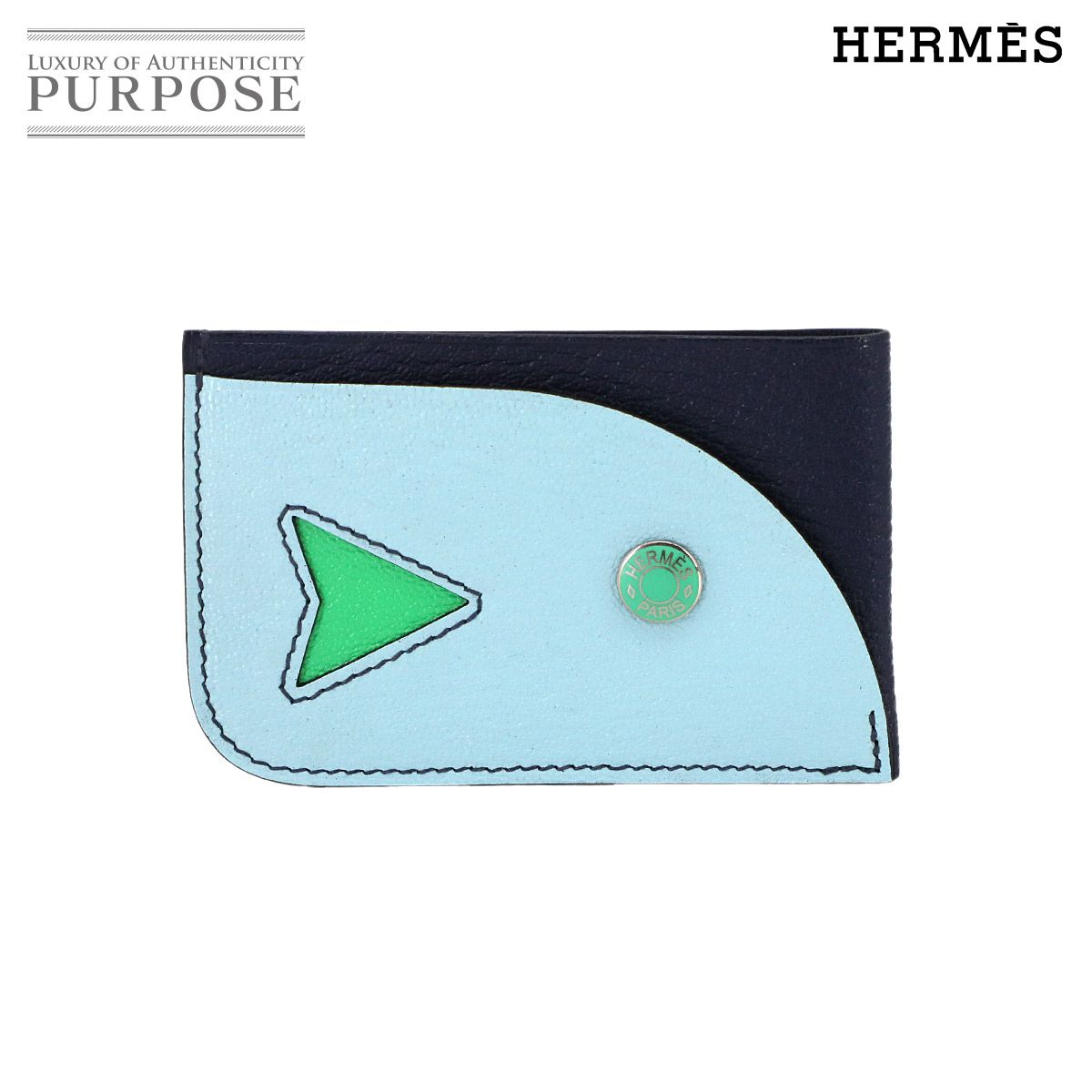 未使用 展示品 エルメス HERMES ポワソン カードケース 名刺入れ 