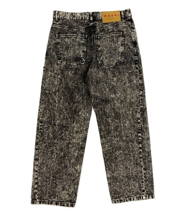 24ss MARNI wide leg denim ワイドレッグデニム サイズ40 グレー