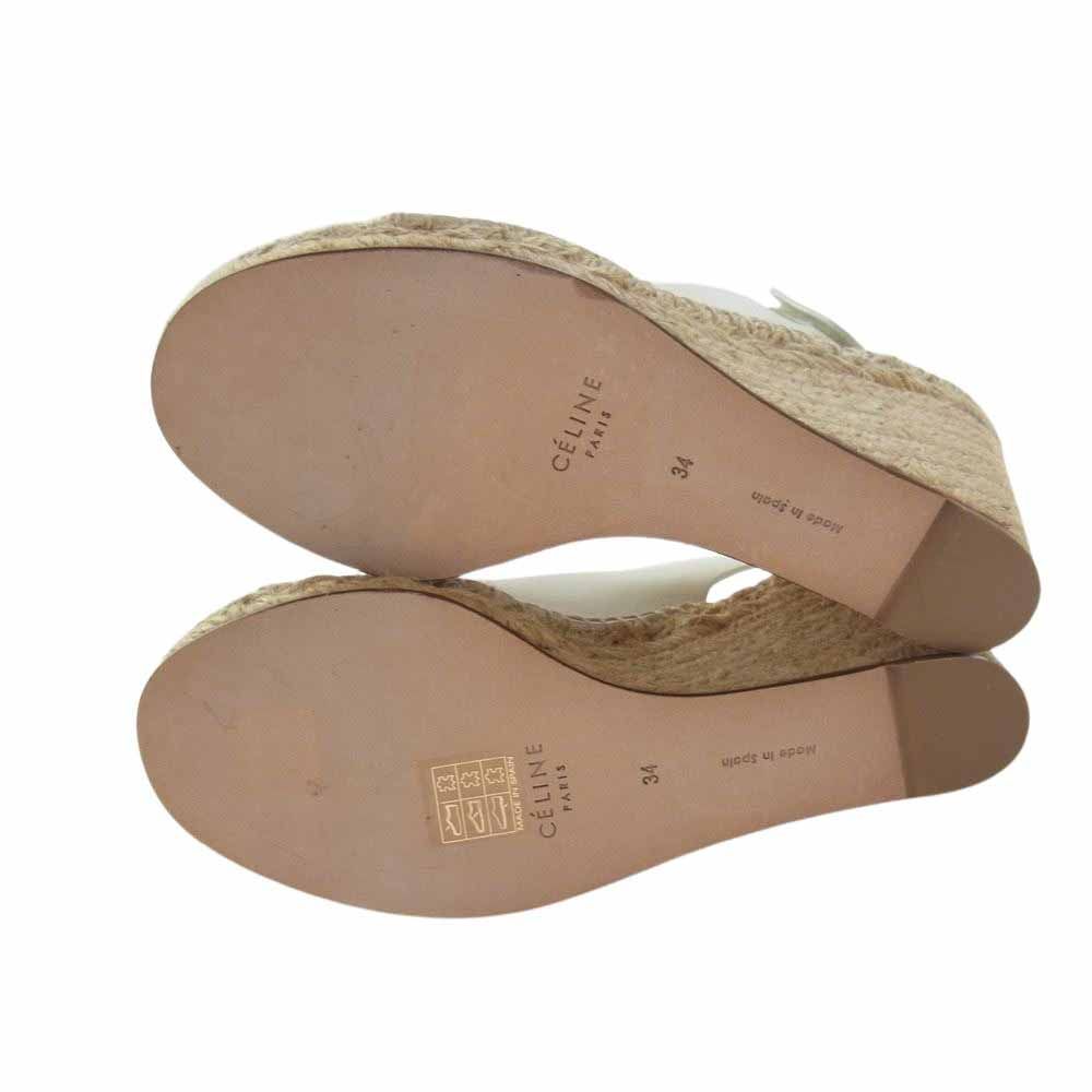 CELINE セリーヌ サンダル 313853 エスパドリーユ ウェッジソール