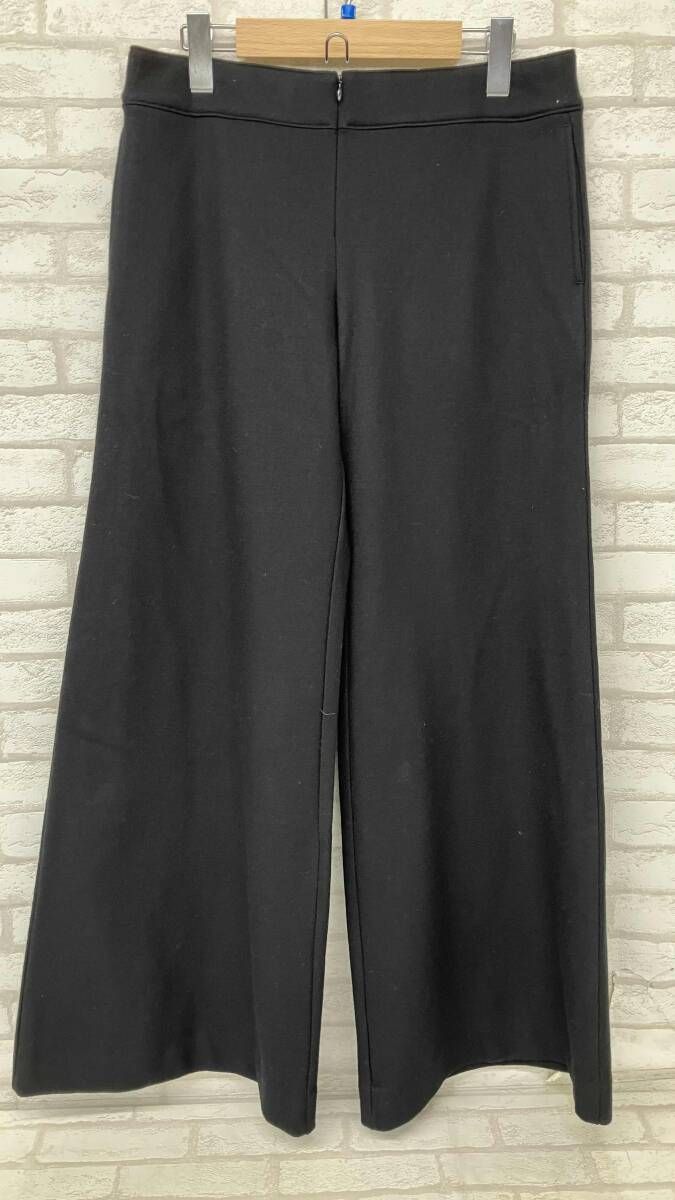 Intoca. 192-MEL-TRW-1204 イントゥーカ レディース サイズ2 ブラック ロングパンツ ワイドパンツ ウール