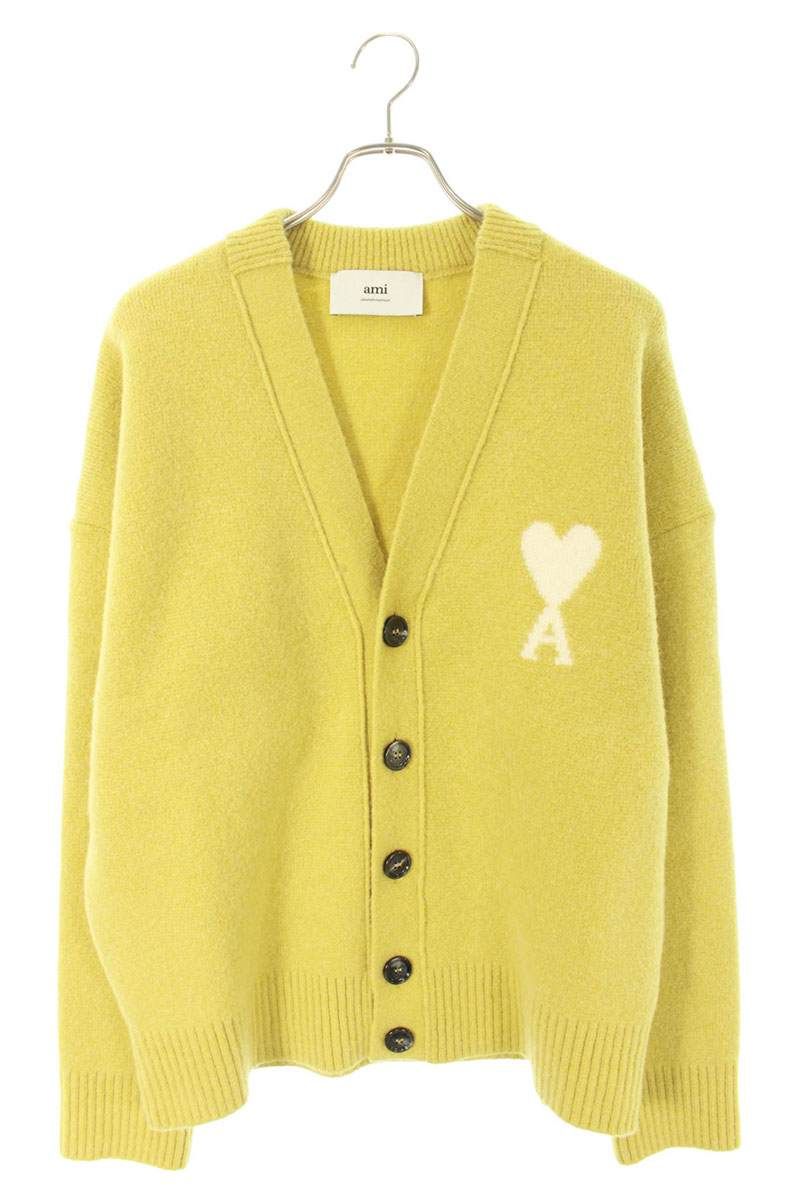 アミアレクサンドルマテュッシ 25AW UKC365 ハートA刺繍カーディガン