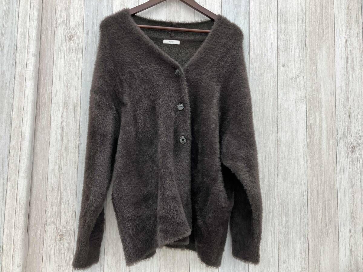 YONFA カーディガン ダークブラウン 