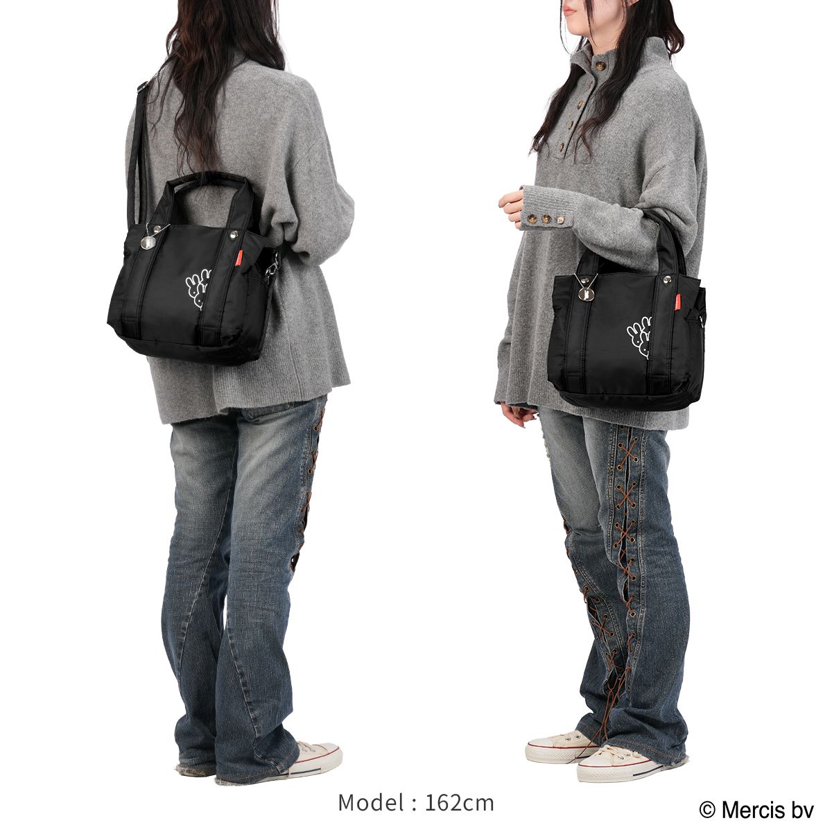 ズッケロ×ミッフィ トートバッグ 2WAY A5 撥水 軽量レディース