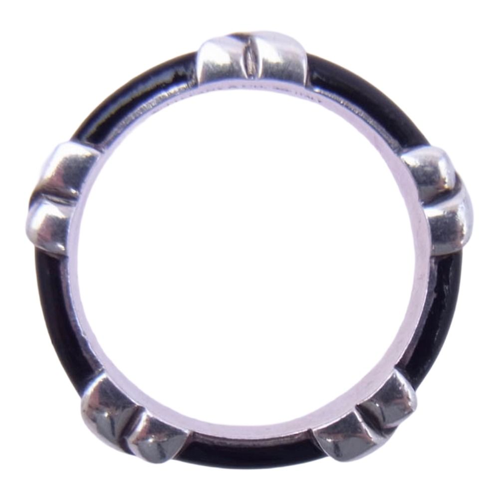 TIFFANY&Co. ティファニー シグネチャー クロス リング ブラック系