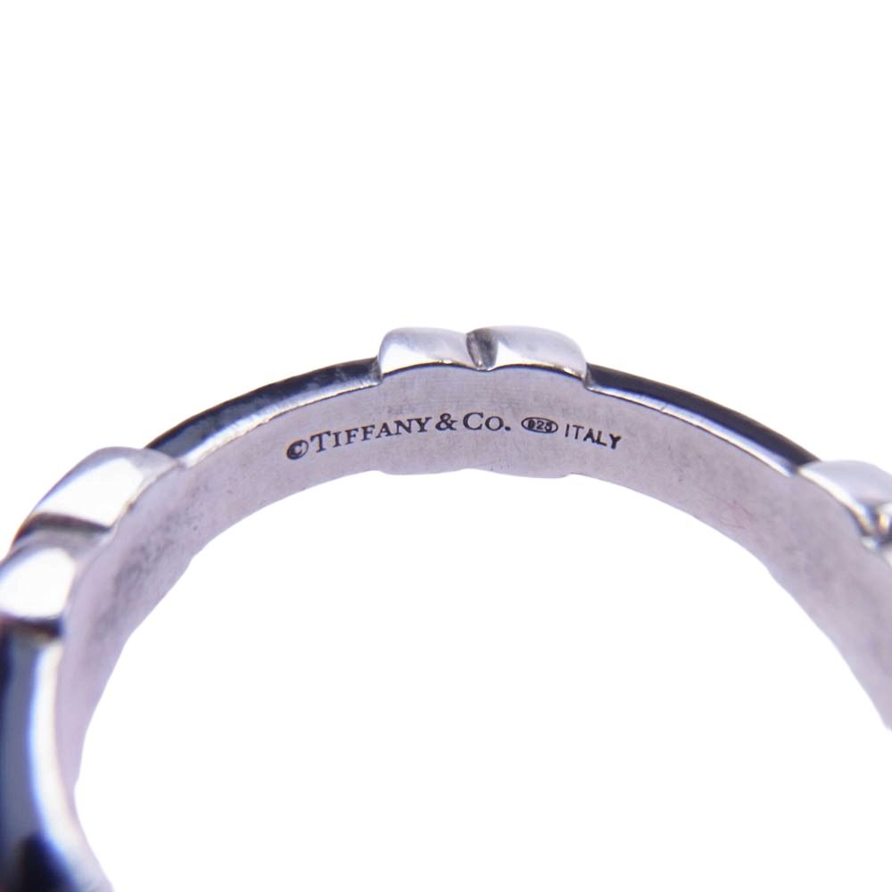 ティファニー シグネチャー クロス コンビ カフス SV925 K18 750