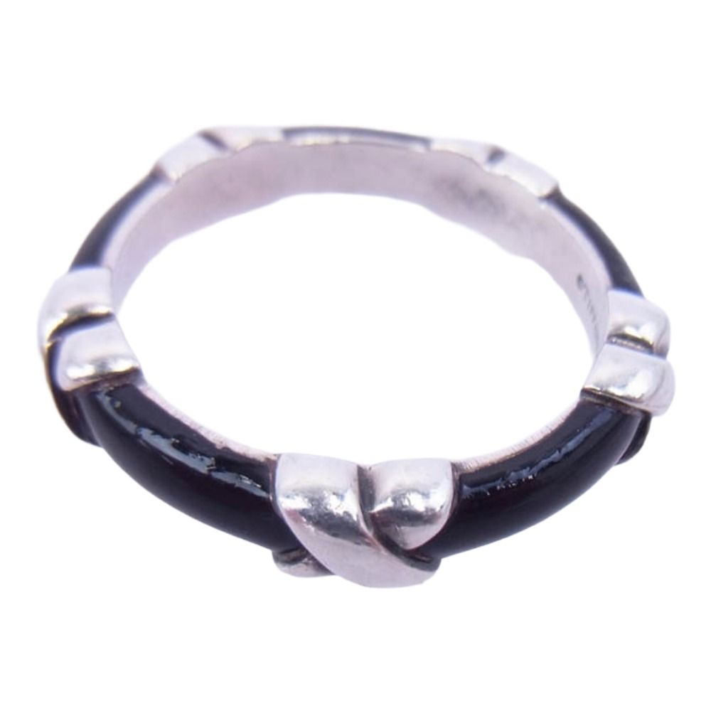 TIFFANY&Co. ティファニー シグネチャー クロス リング ブラック系