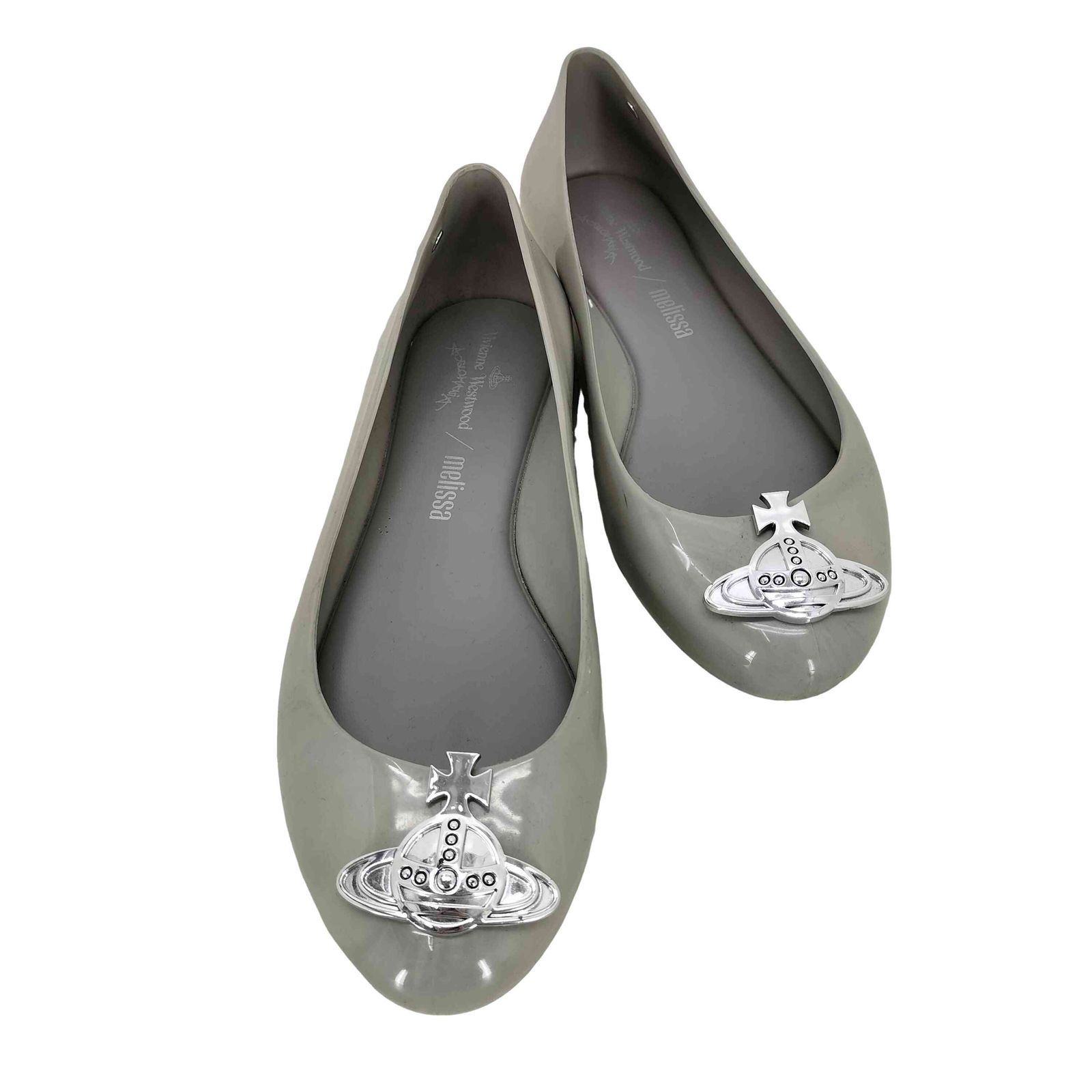 vivienne westwood 花柄 グレー 高ヒールパンプス vivienne westwood