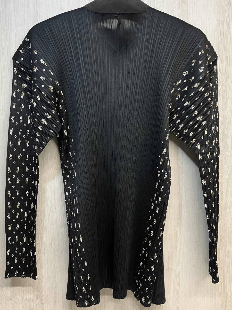 PLEATS PLEASE ISSEY MIYAKE 長袖 カーディガン シャツ ブラウス 花柄