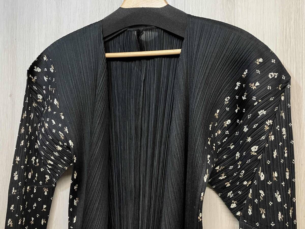 PLEATS PLEASE ISSEY MIYAKE 長袖 カーディガン シャツ ブラウス 花柄