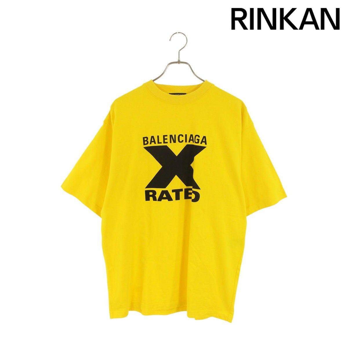 バレンシアガ 20SS 620969 TIVA7 X-RATED プリントオーバーサイズT