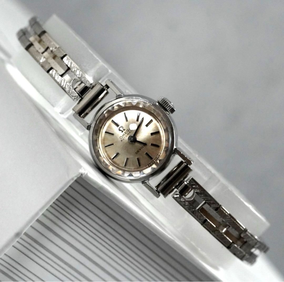 OMEGA オメガ De Ville デヴィル レディース 腕時計 カットガラス