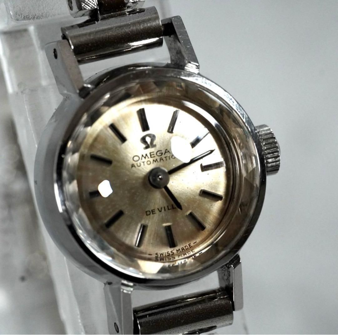 OMEGA オメガ De Ville デヴィル レディース 腕時計 カットガラス