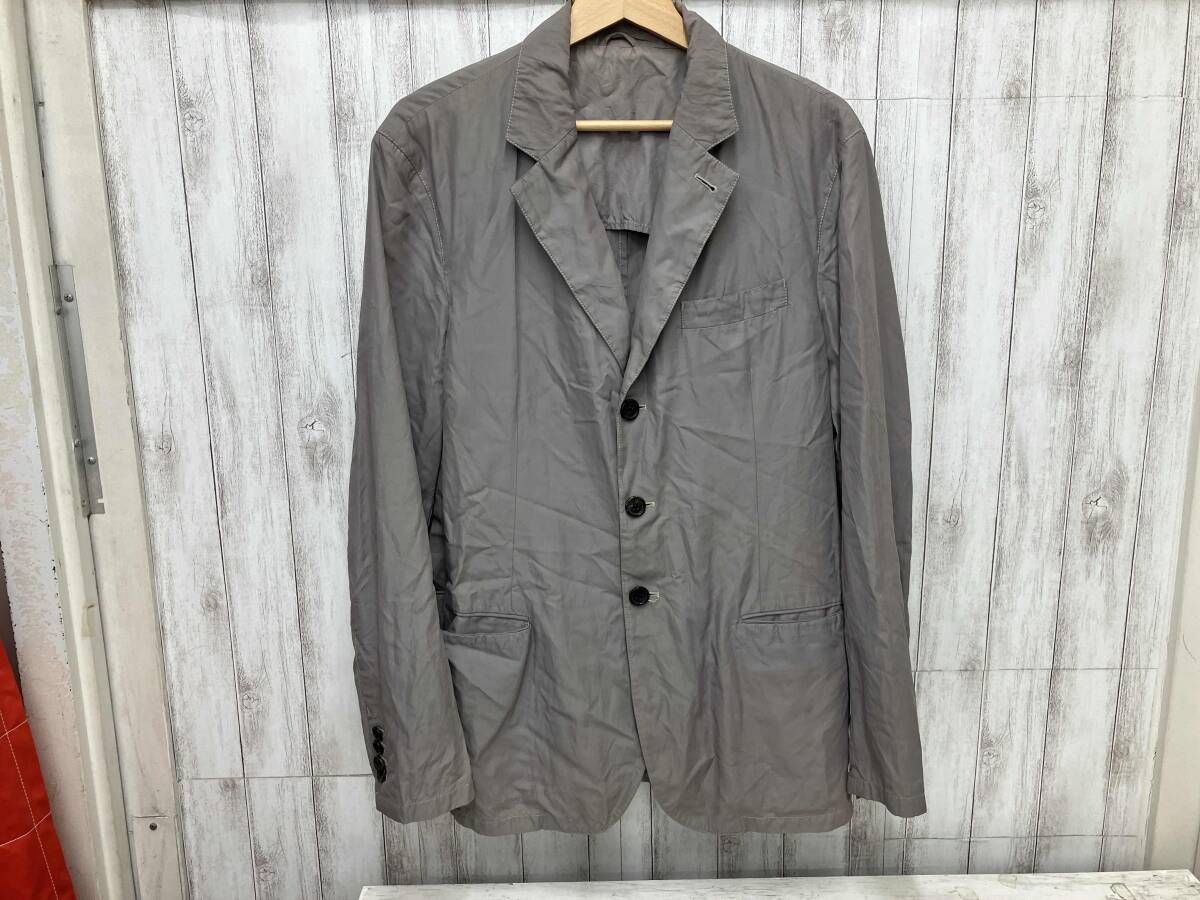 PRADA 洋服 ナイロンテーラードジャケット グレー - メルカリ