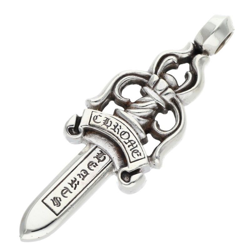 クロムハーツ LARGE DAGGER/ラージダガー シルバーネックレストップ CHROME HEARTS (クロムハーツ) LARGE DAGGER ラージダガー ペンダント