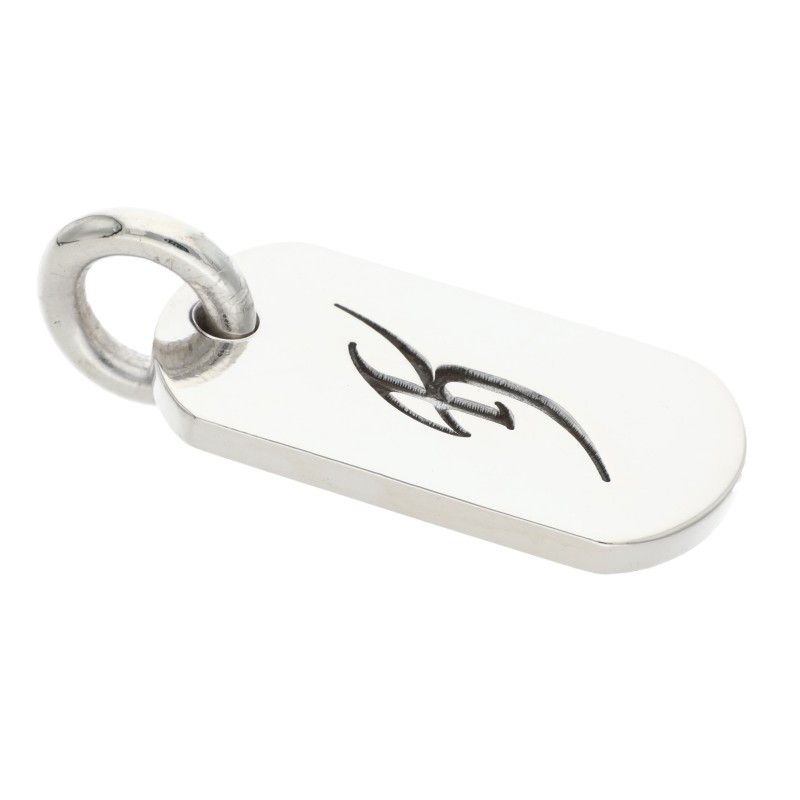 クロムハーツ 氷室京介/ドッグタグ イニシャルシルバーネックレス