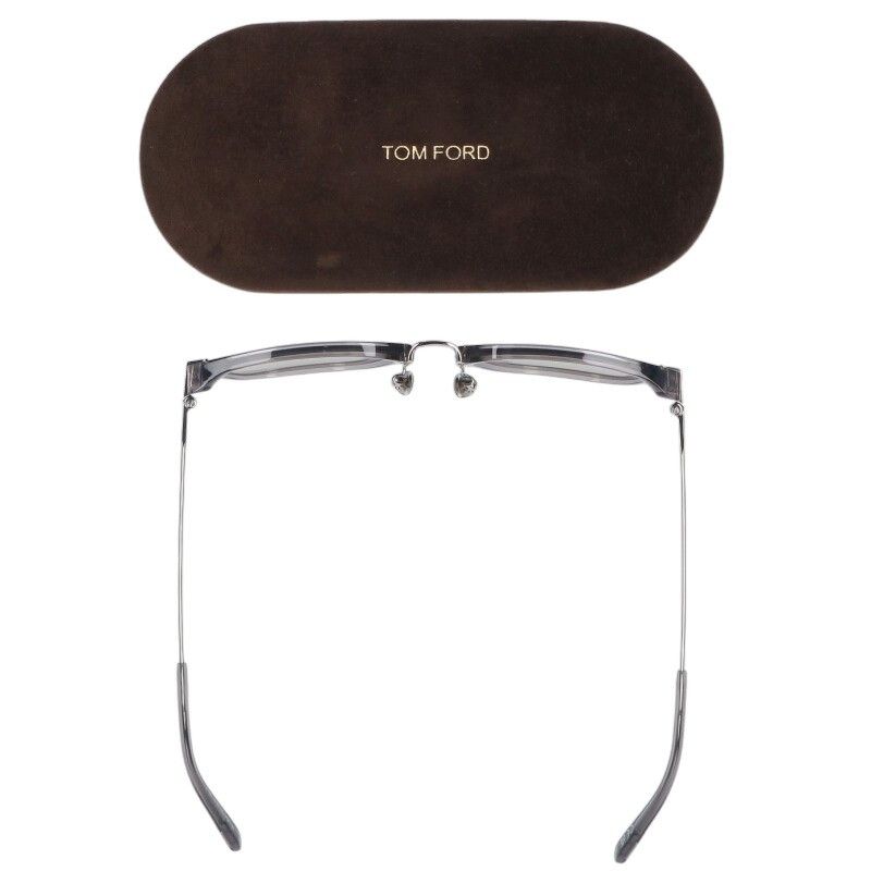 トムフォード TF1042-D スクエアクリアフレームサングラス メンズ 52