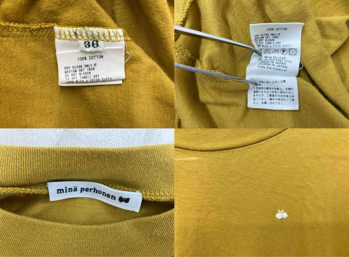 minä perhonen イエロー Tシャツ M minä perhonen イエロー Tシャツ M 楽天市場】ミナペルホネン mina